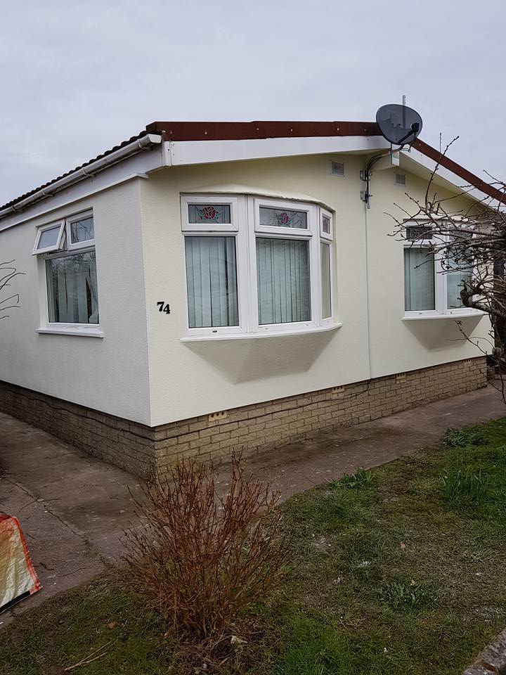 Static caravan wall insulation