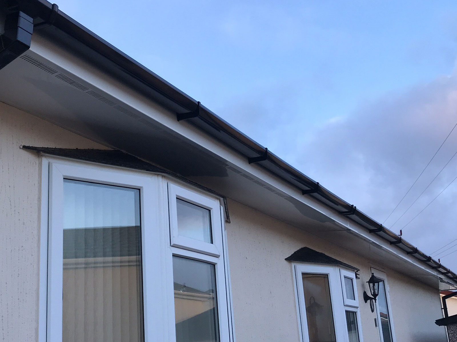 Park Home Roof Overhang Installation